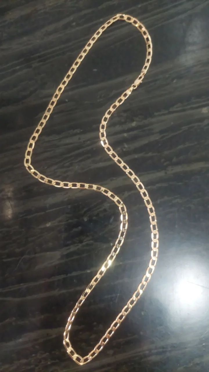 CORDÃO BANHADO A OURO 18K. 