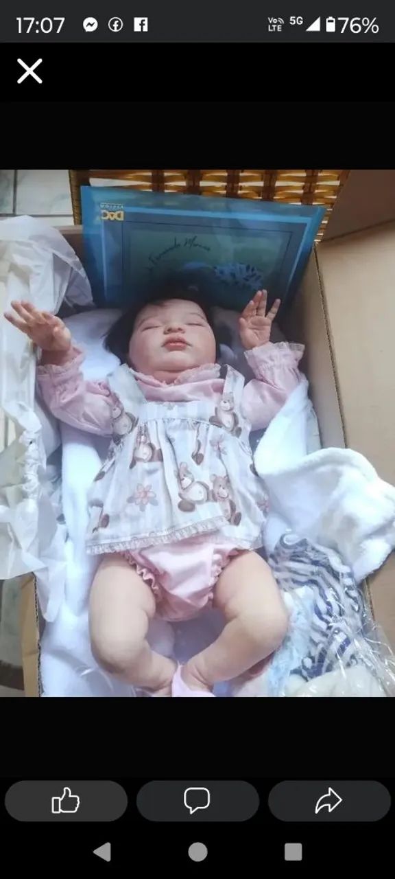 BEBÊ REBORN MOLDE LAURA - Foto 4
