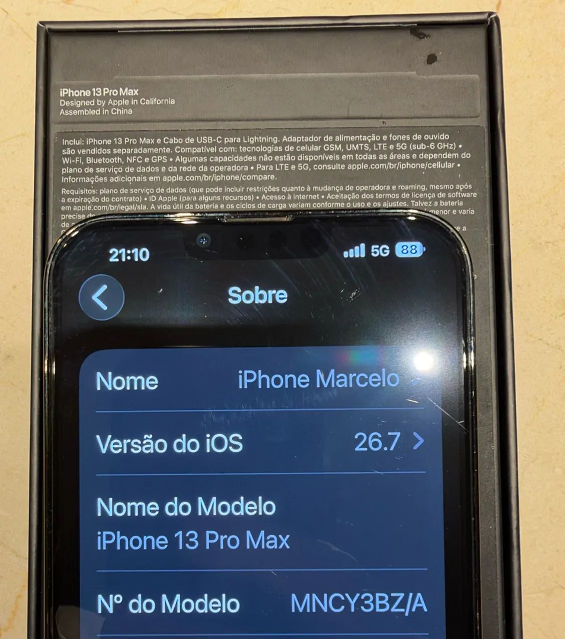 Iphone 13 Pro Max 128GB Verde Extra! - Celulares e Smartphones