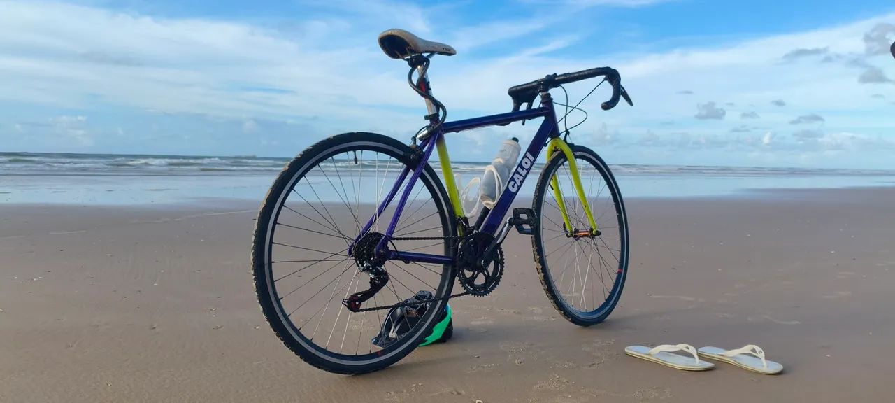 Speed Caloi Aro Aero STI Integrado 2x7 | Bike Leve e Rápida
