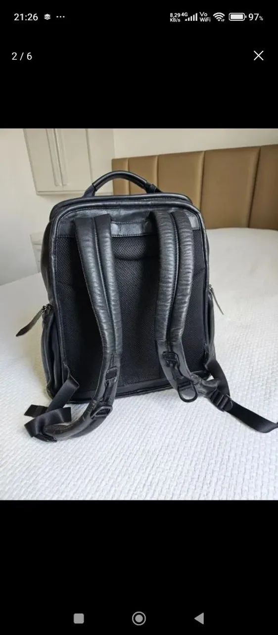 Mochila Tumi de couro legítimo  - Foto 2