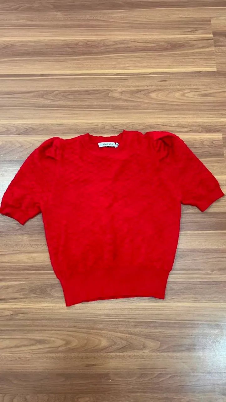 Tricô vermelho* M* lindo! - Foto 2