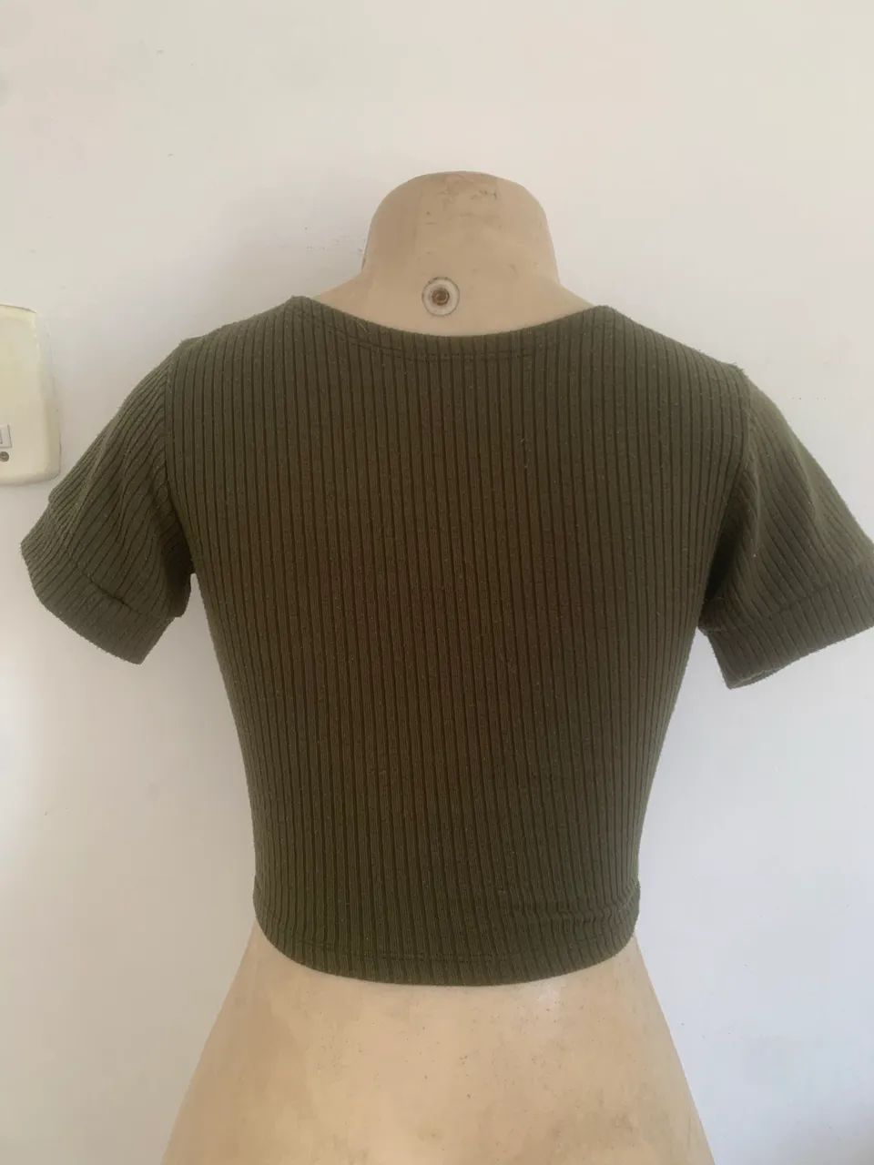 CROPPED VERDE MILITAR COM NOZINHO - Foto 2