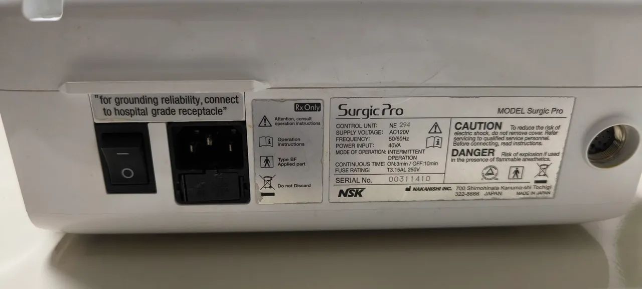 Motor de implante NSK Surgicpro com contra ângulo - Foto 3
