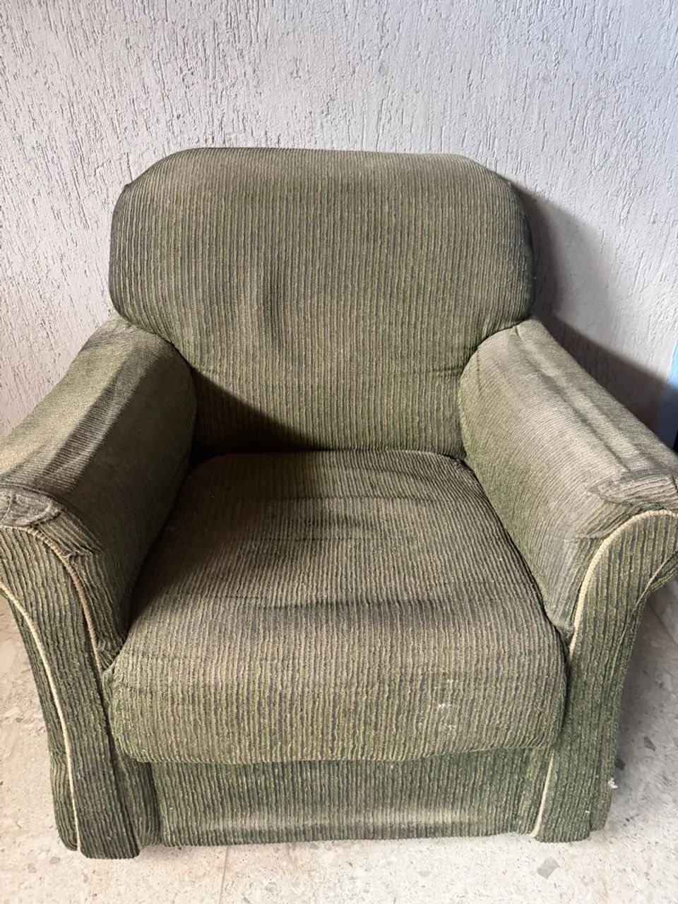 Poltrona de sofá verde 