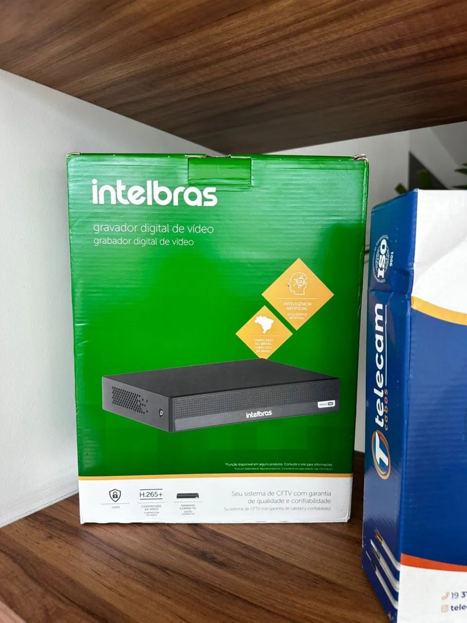 Intelbras Kit CFTV-4 Cam+ HD com DVR e HD 1TB - Novo-Abaixo Tabela