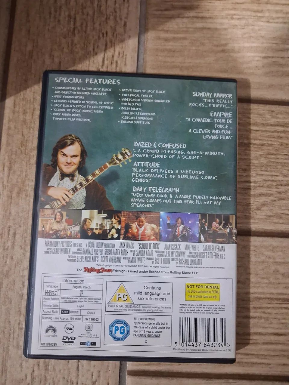 DVD School of Rock - Escola de Rock Importado Jack Black - CDs