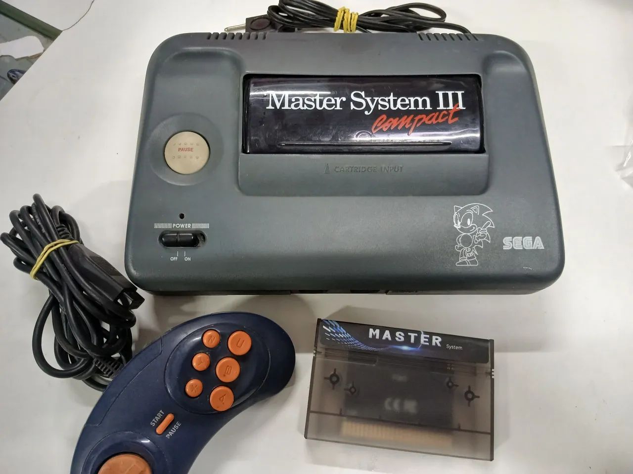 Master System 3 compact com Mod AV e cartucho Everdrive