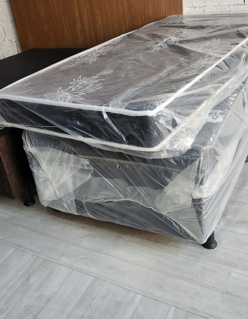 Cama box solteiro base + colchão  - Foto 2