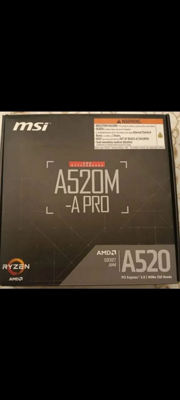 Vendo Placa mãe A520M-A PRO