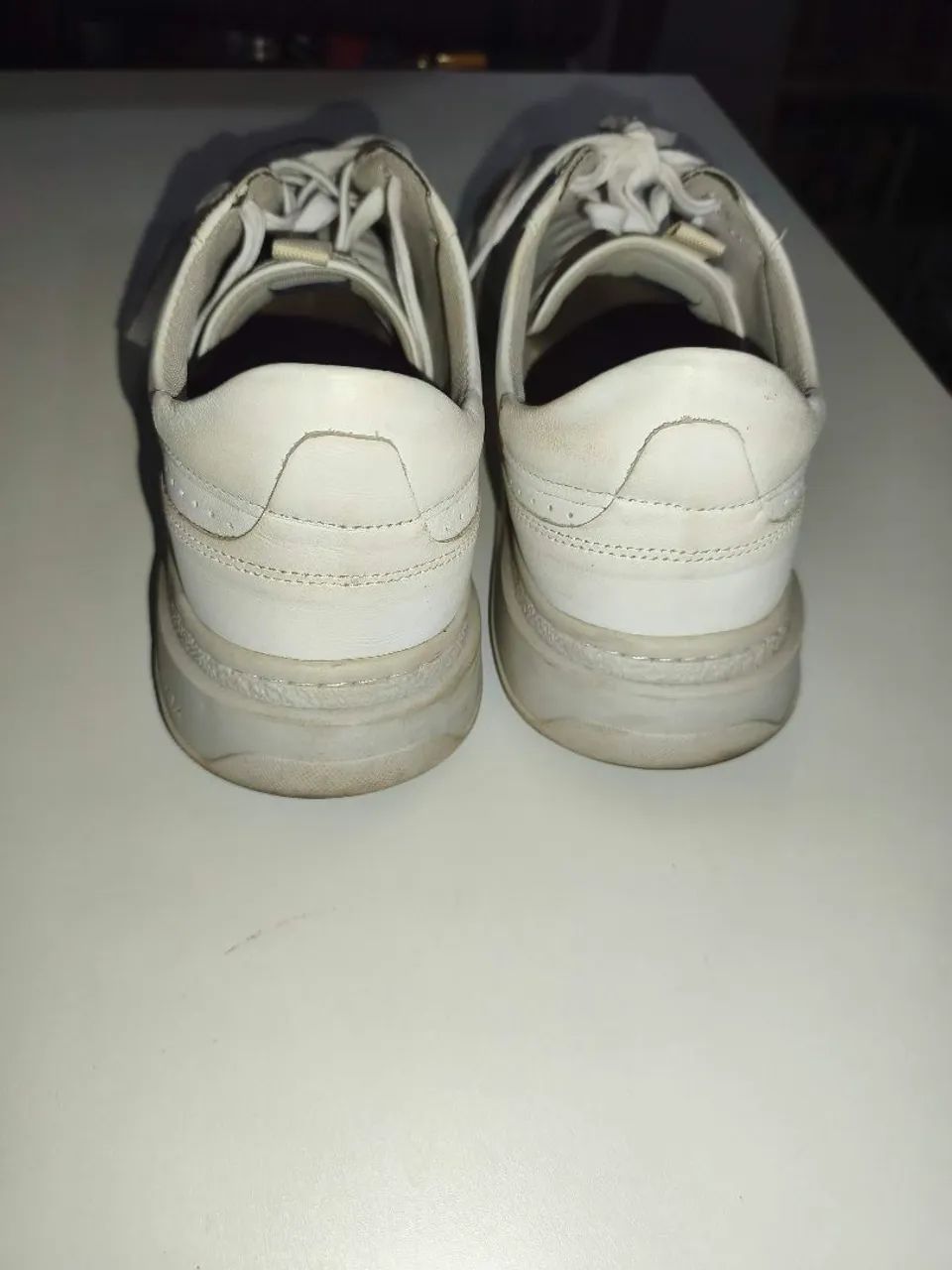 Sapato couro Democrata Branco Tam 44 - Foto 3