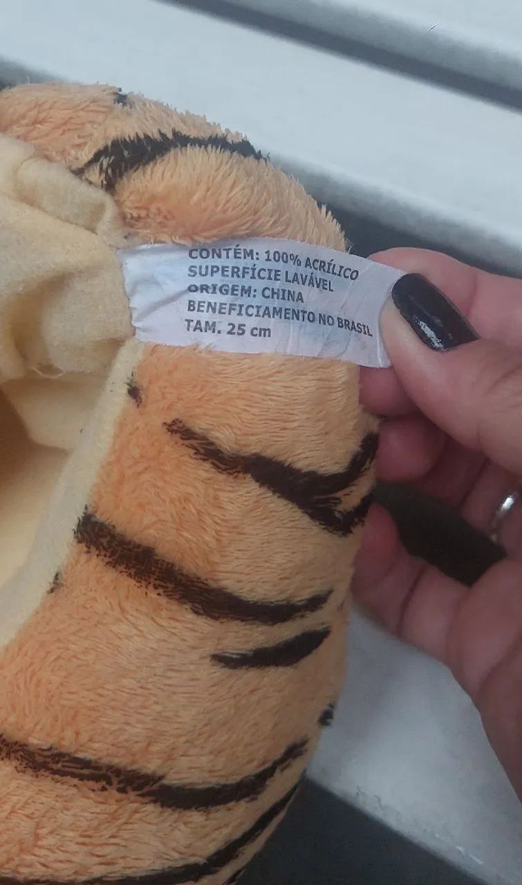 Pantufa Tigrinho - Calça 35 à 37 (25cm) - Foto 4