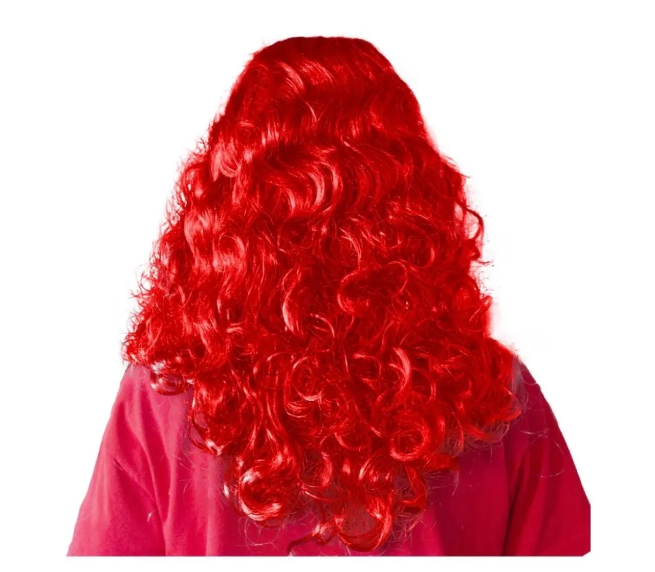 Peruca vermelha para cosplay
