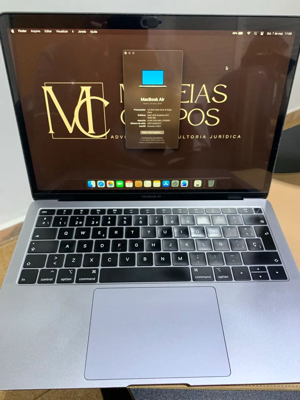 2018年 MacBook core i5 メモリ8GB SSD 128GB MacBook Air 2018, I5, 128gb (Excelente conservação) - Notebooks