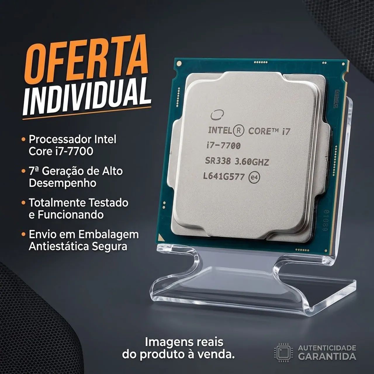 Processador Intel I7 7700 (7° geração) com vídeo integrado 