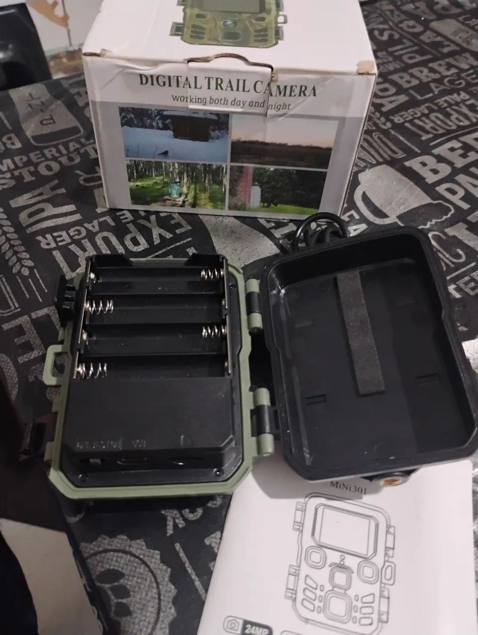 Câmera De Trilha Digital Mini 301 - Visão Noturna E Sensor - Nova Na Caixa - Foto 5