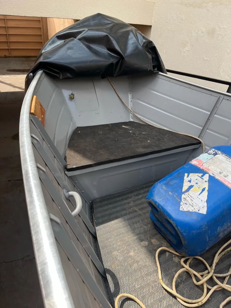 Barco carreta e motor 30hp com partida  - Foto 2