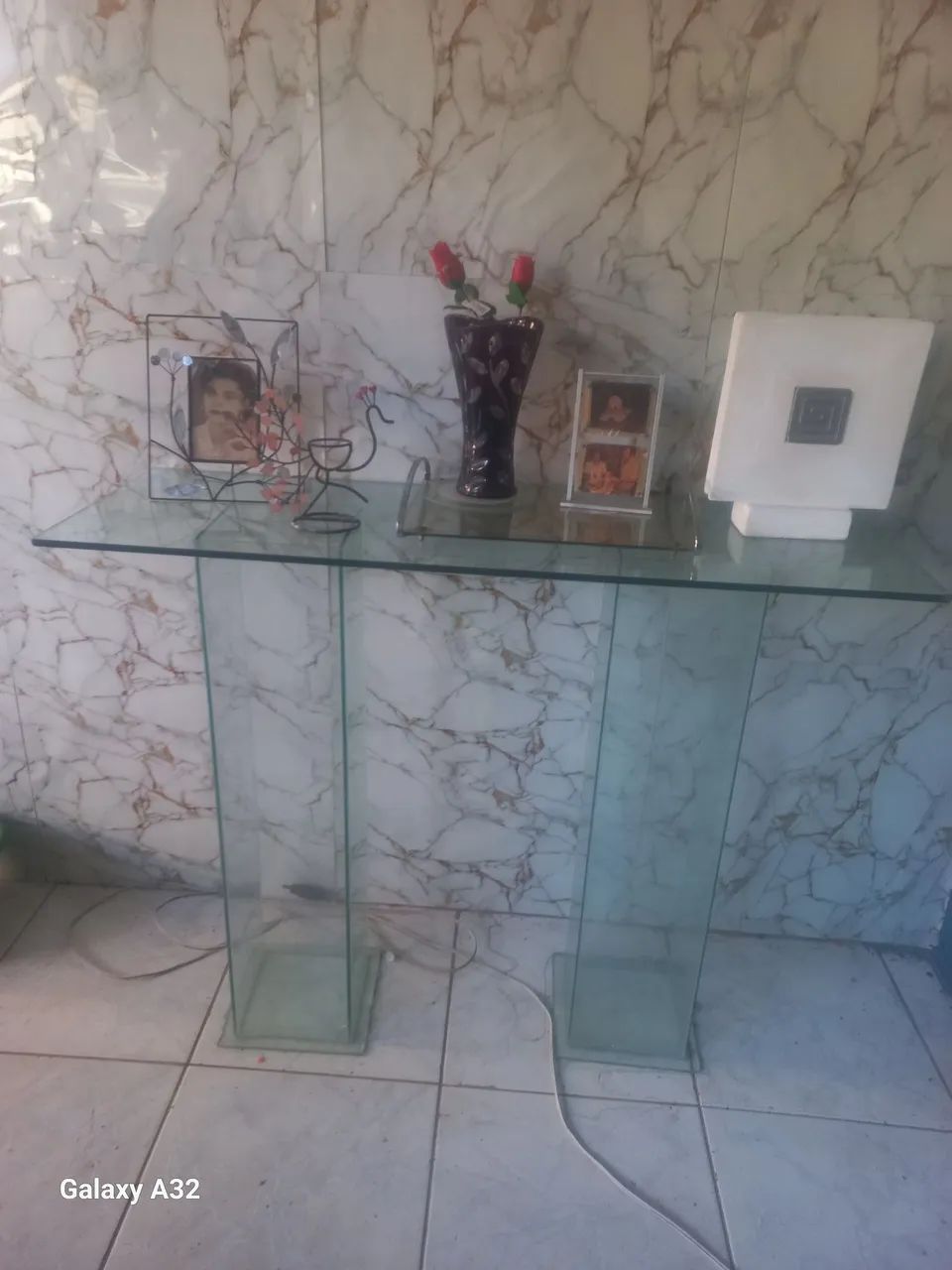 Console de vidro