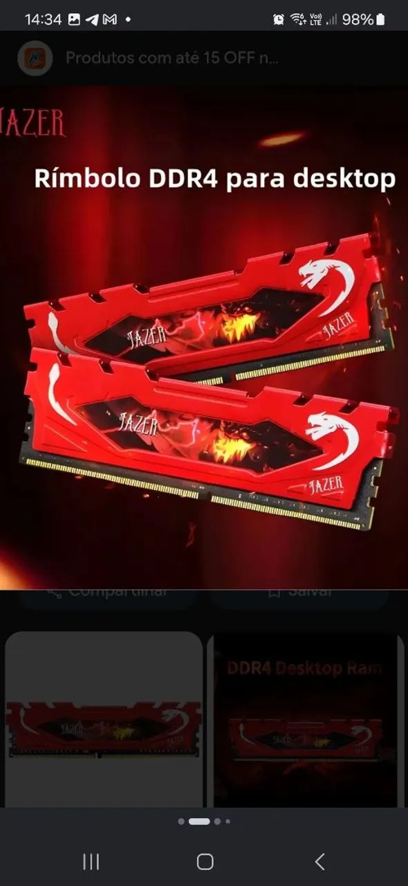Memoria ram ddr4 8gb 3200mhz - Foto 2