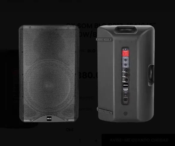 Caixa Ativa Blg de 15 polegadas e 2000w modelo bp17 15a16 - Foto 3