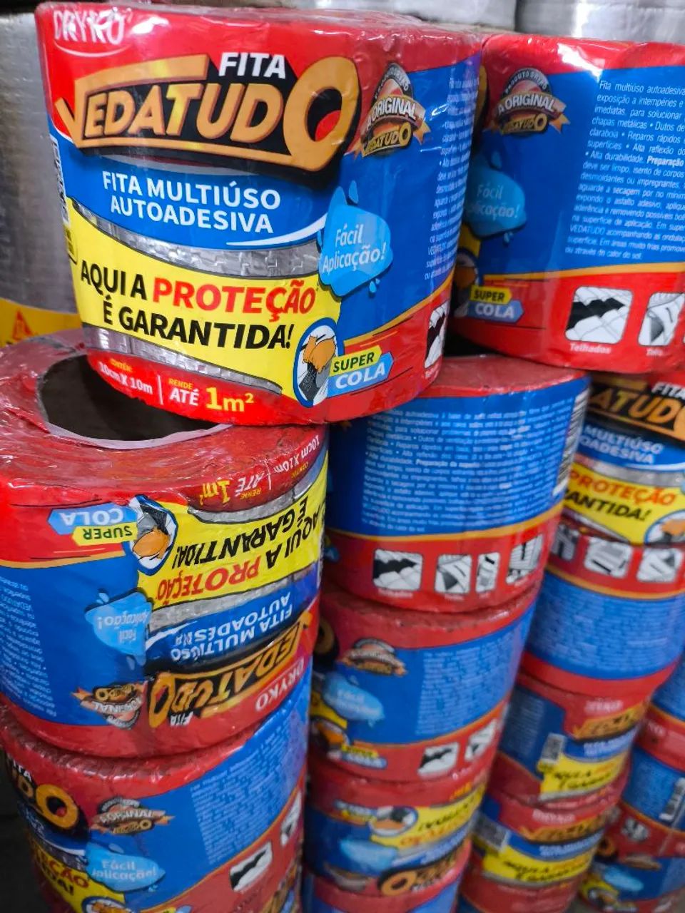 Fita manta Aluminizada 10cm R$24,90 Pix 