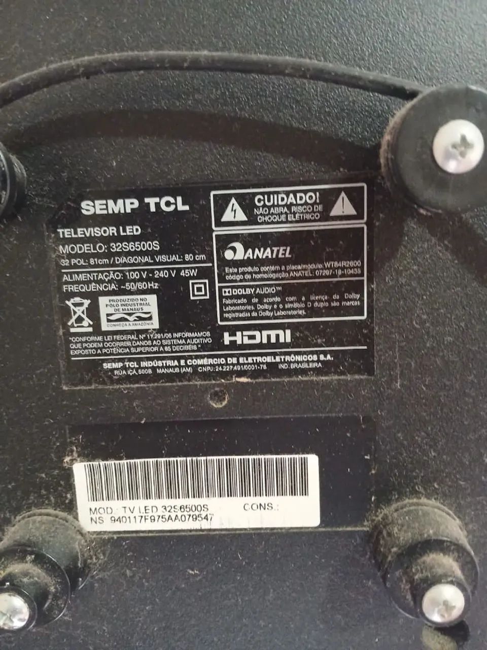 Tv tcl para retirada de peças  - Foto 4
