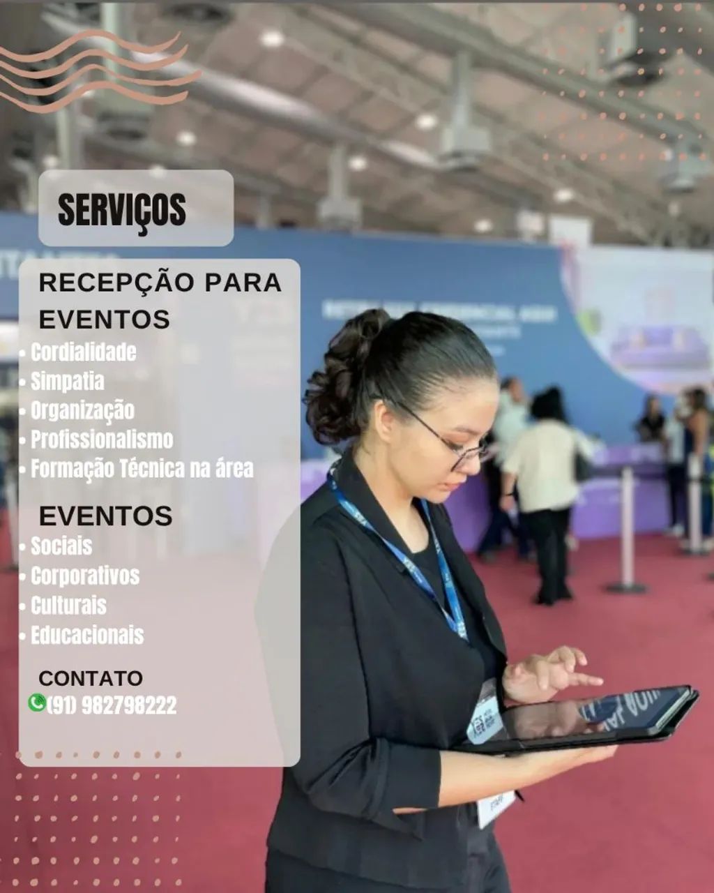 Recepção para eventos 
