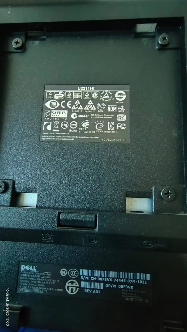 Monitor Dell U2211Ht 23" - mancha na tela - Foto 4