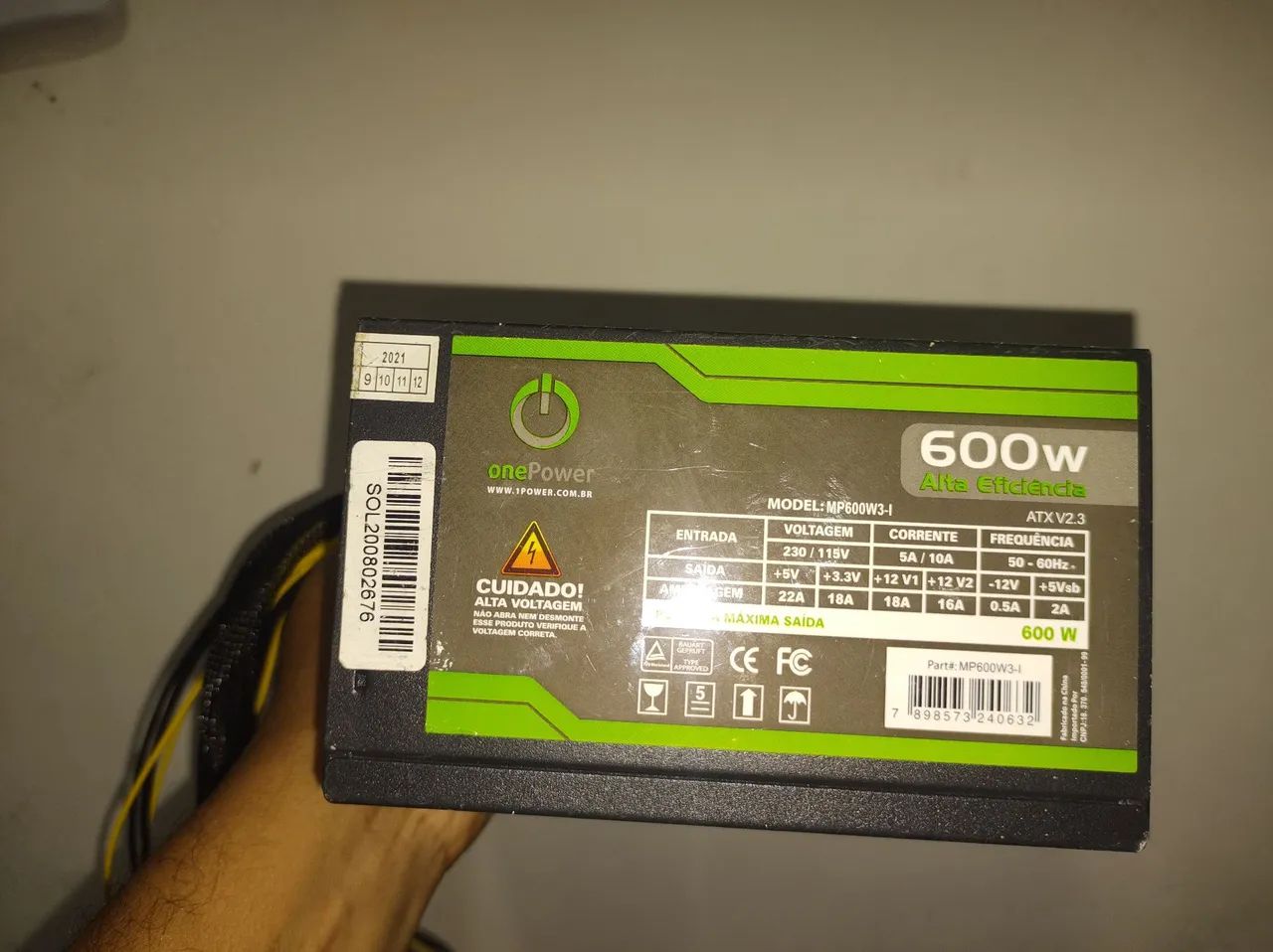 Fonte de Pc 600w One Power - Foto 3