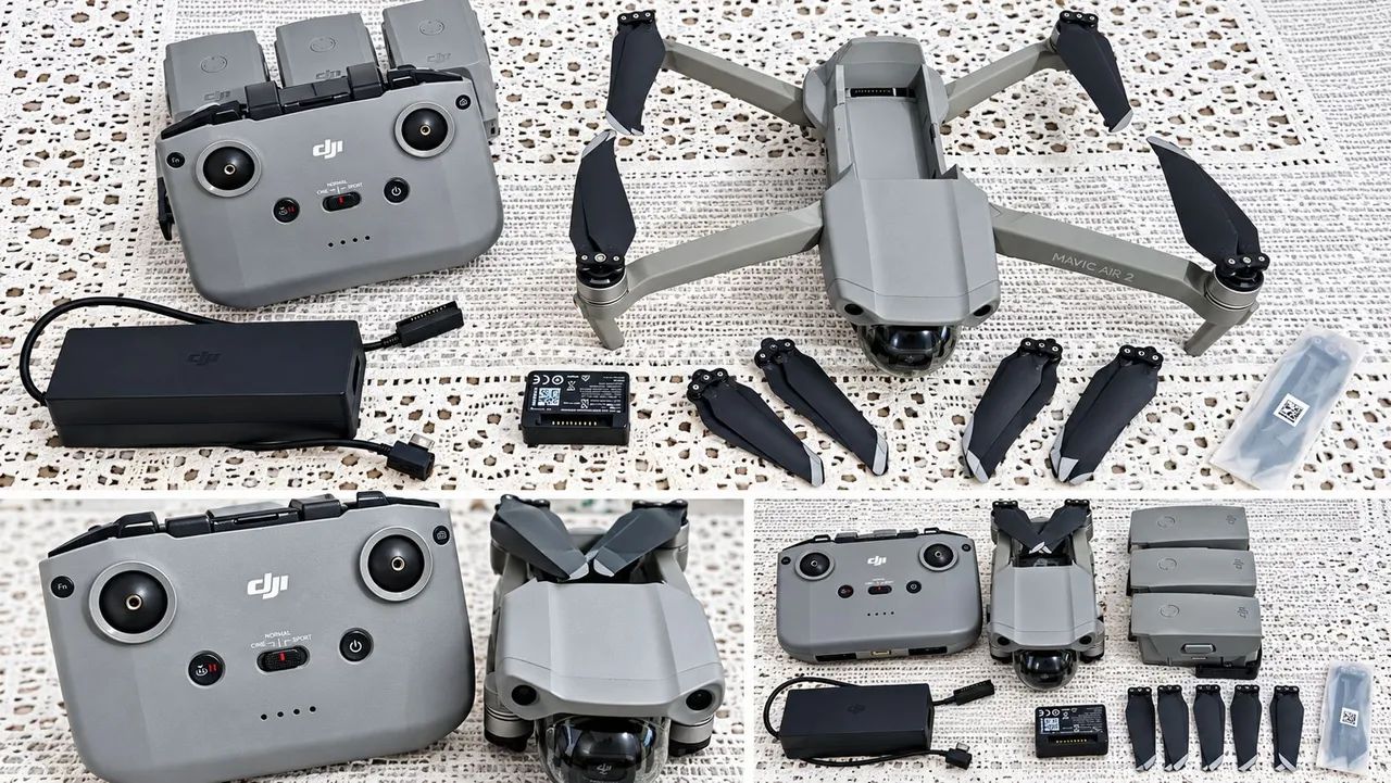Dji mavic air 2 combo fly more, POUCO USSO 100%