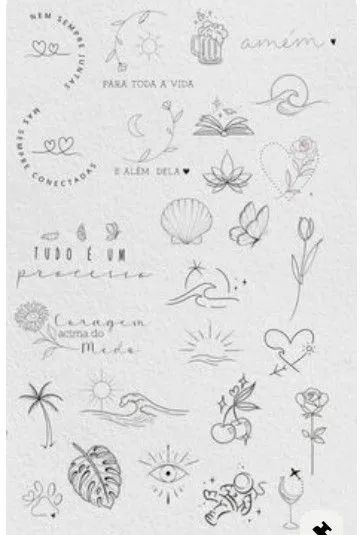 TATUAGENS MINIMALISTA  - Foto 3