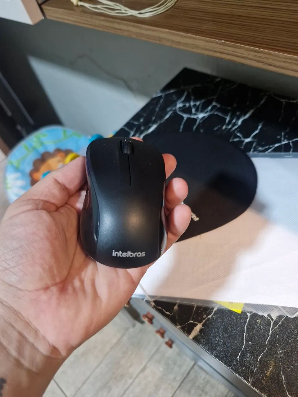 Mouse sem fio e mousepad novos - Foto 3