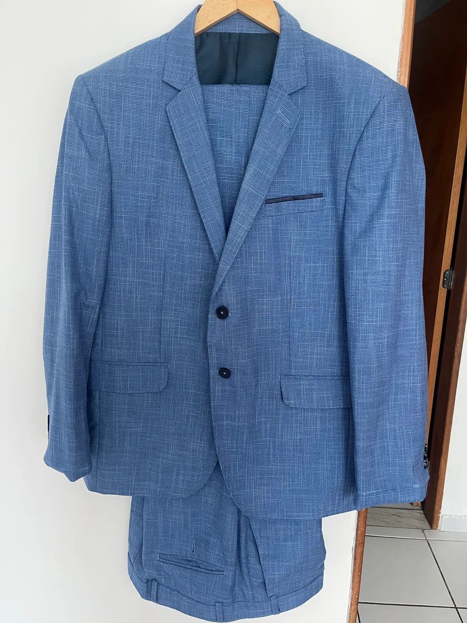 Terno Azul Completo de Poliviscose  - Foto 3