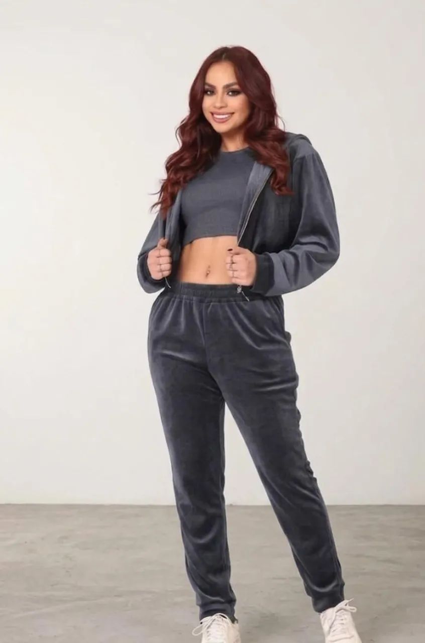 Conjunto feminino  plush grafit 