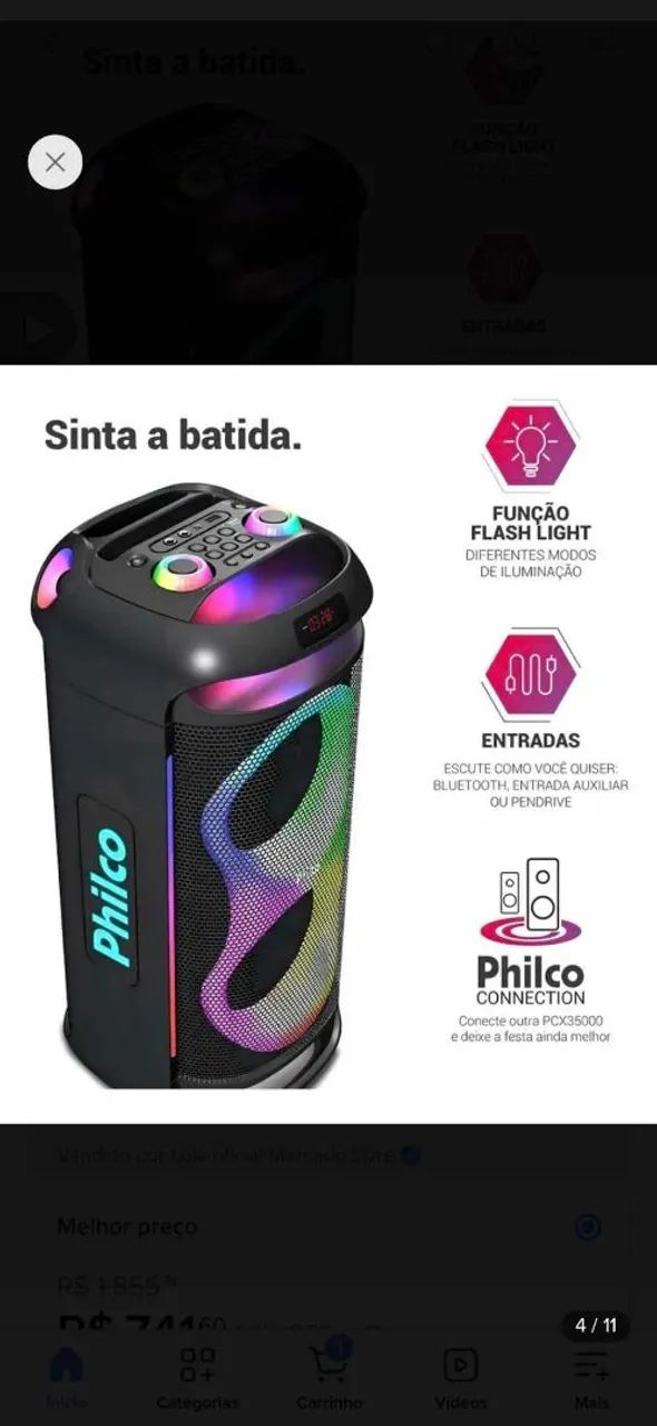 Caixa Amplificada philco