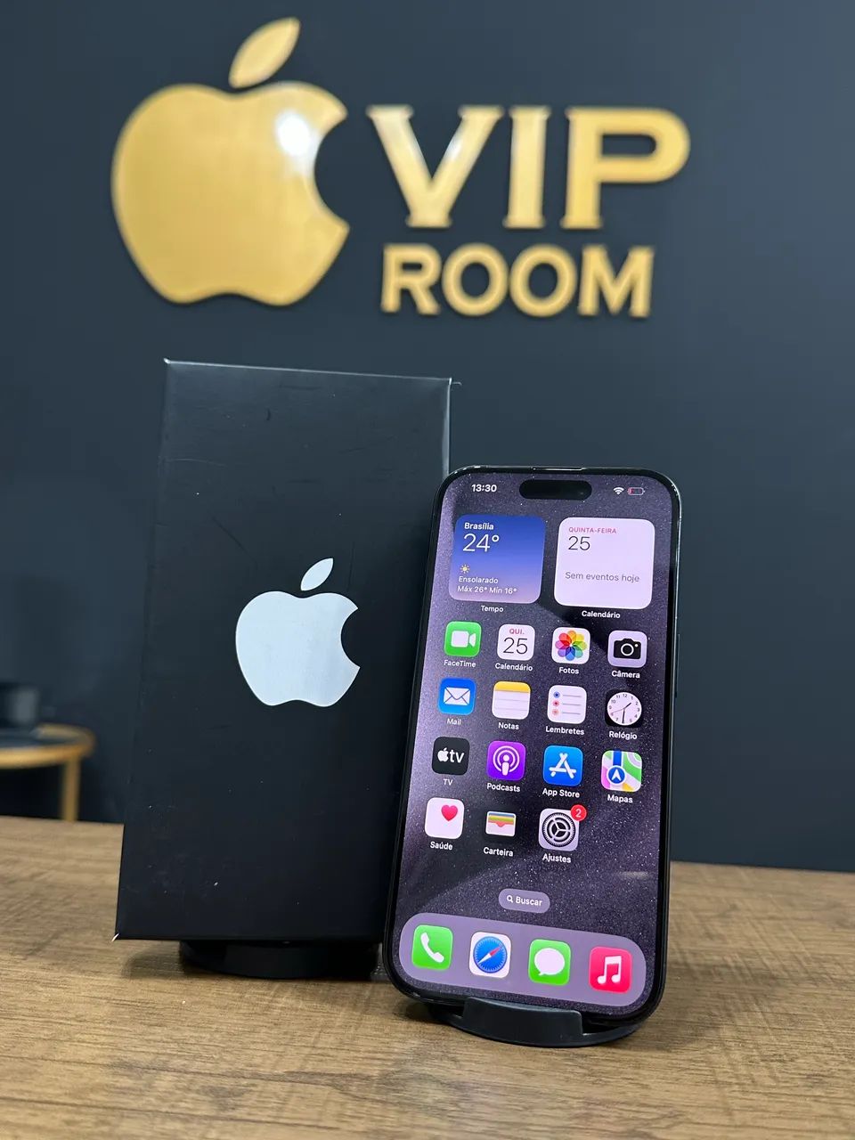 iPhone 15 Pro 128gb preto semi novo em excelente estado!! - Foto 4