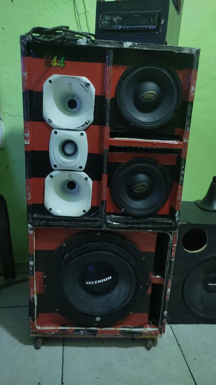 Som Bob grave de 12 duas corneta dois médio um tuita módulo A1000 e um 800 fonte de 60 a