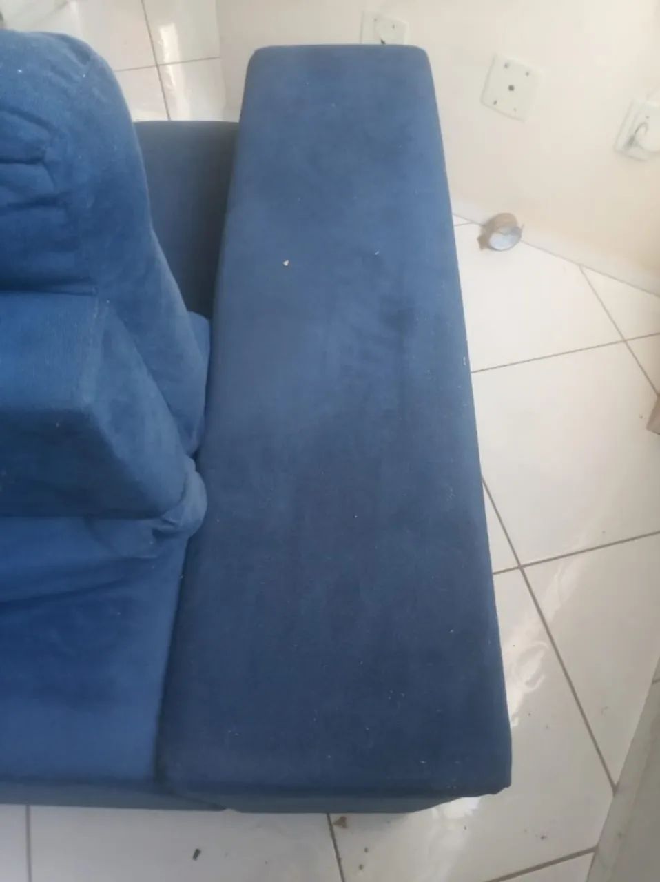 Sofá Azul Retrátil 2 lugares - Foto 4