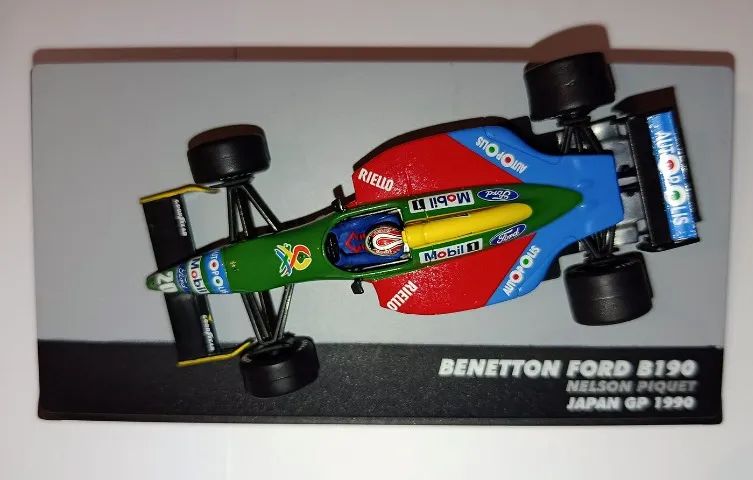 Miniatura Fórmula 1 Benetton Ford B190 (1990) Nelson Piquet - Foto 3