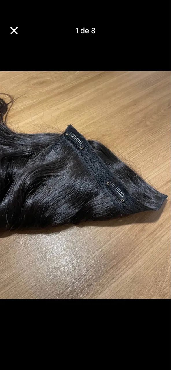 Cabelo Humano Tic Tac 60cm