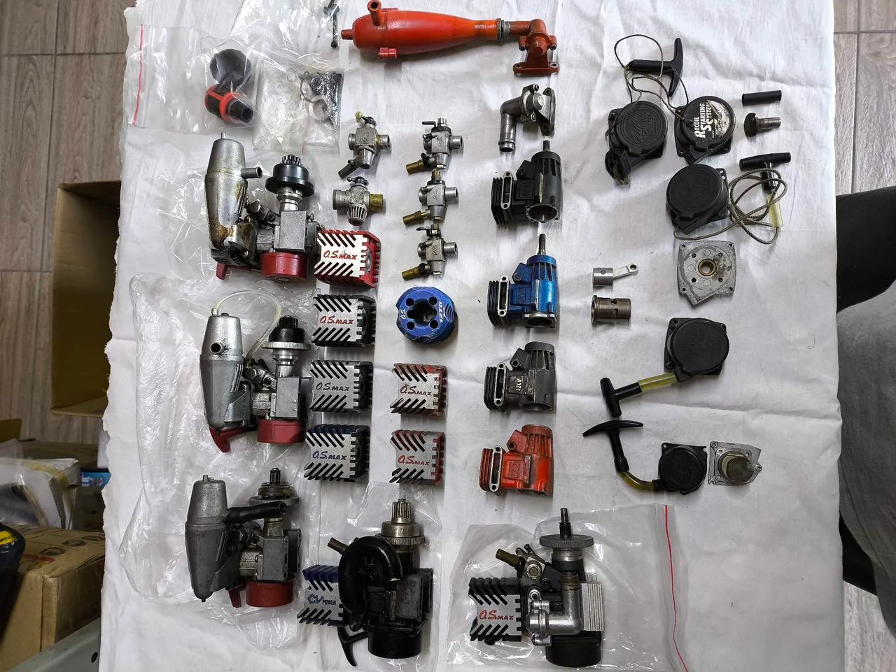 AUTOMODELO NITRO MOTORES O.S. ENGINES  MAX POWER + ACERVO DE PEÇAS