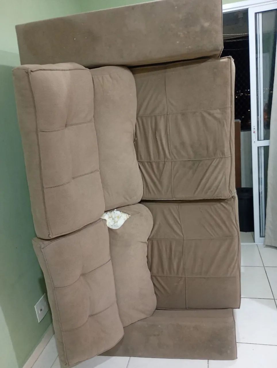 Sofa 2 lugares, vem para a frente para deitar - Foto 2