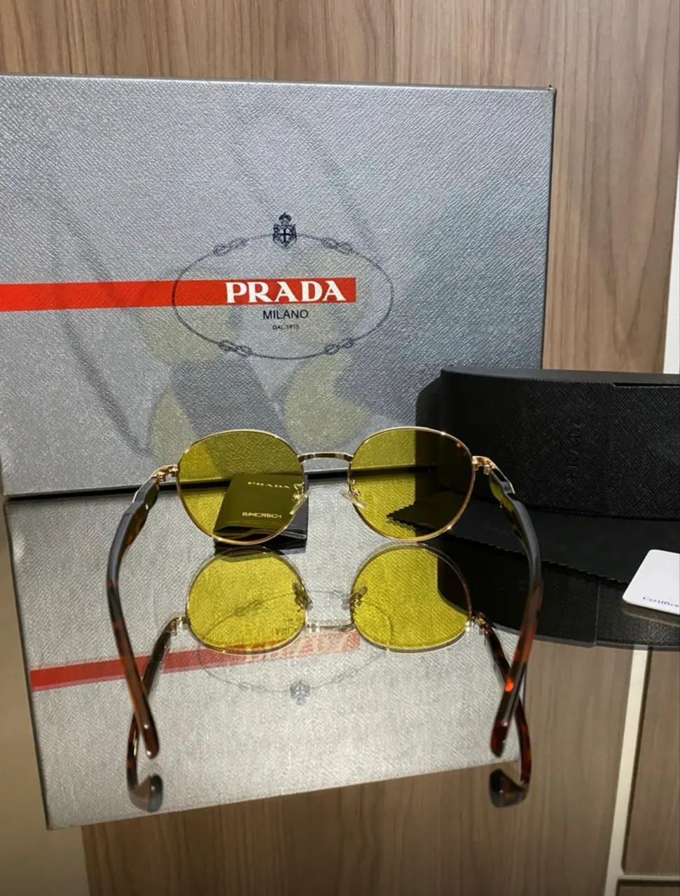 Óculos de sol Prada unissex  - Foto 4