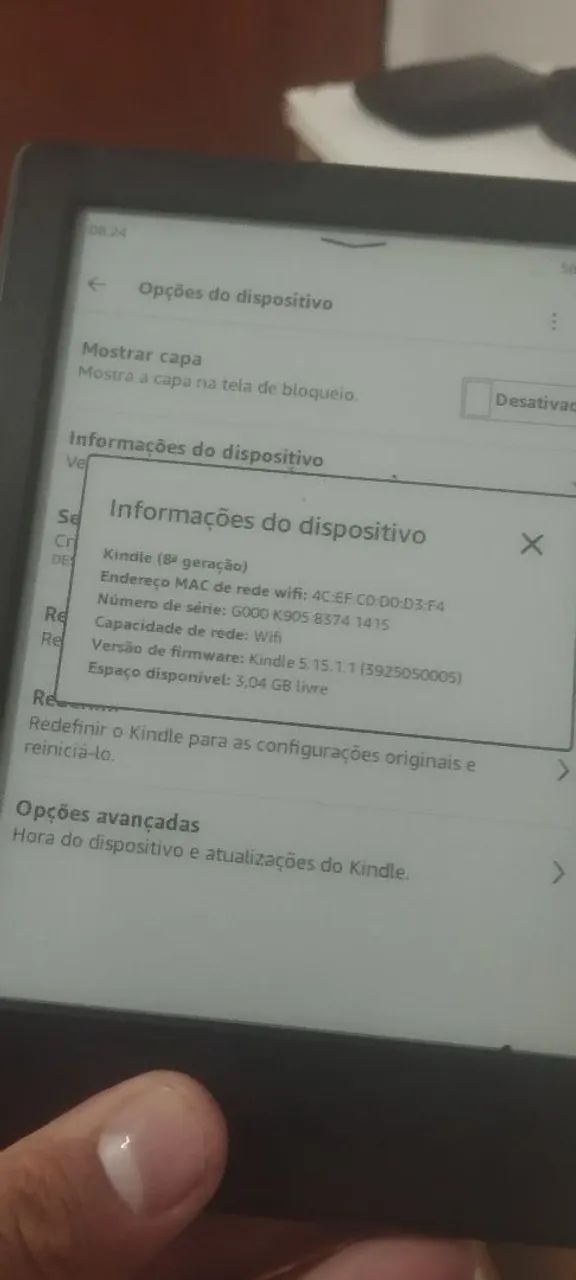 Kindle, 8 geração 4 gb. Prefeito estado. - Foto 2
