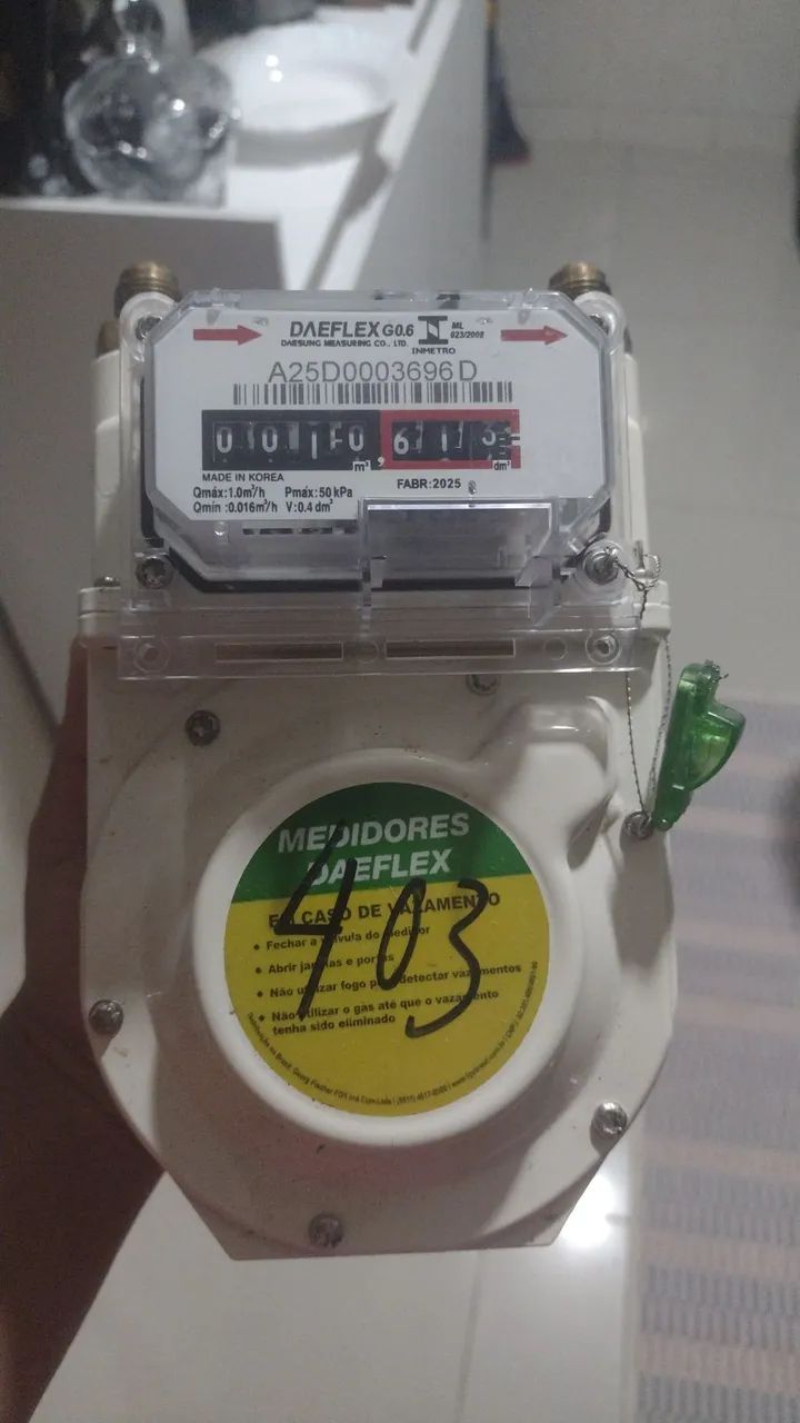 Medidor de Gás Daeflex