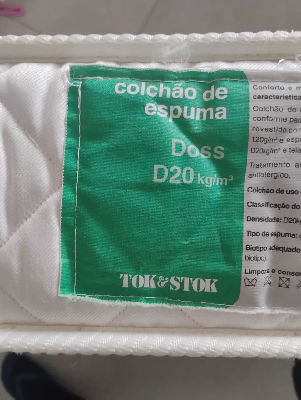 Cama junior 78cm TokStok + colchão  - Foto 3