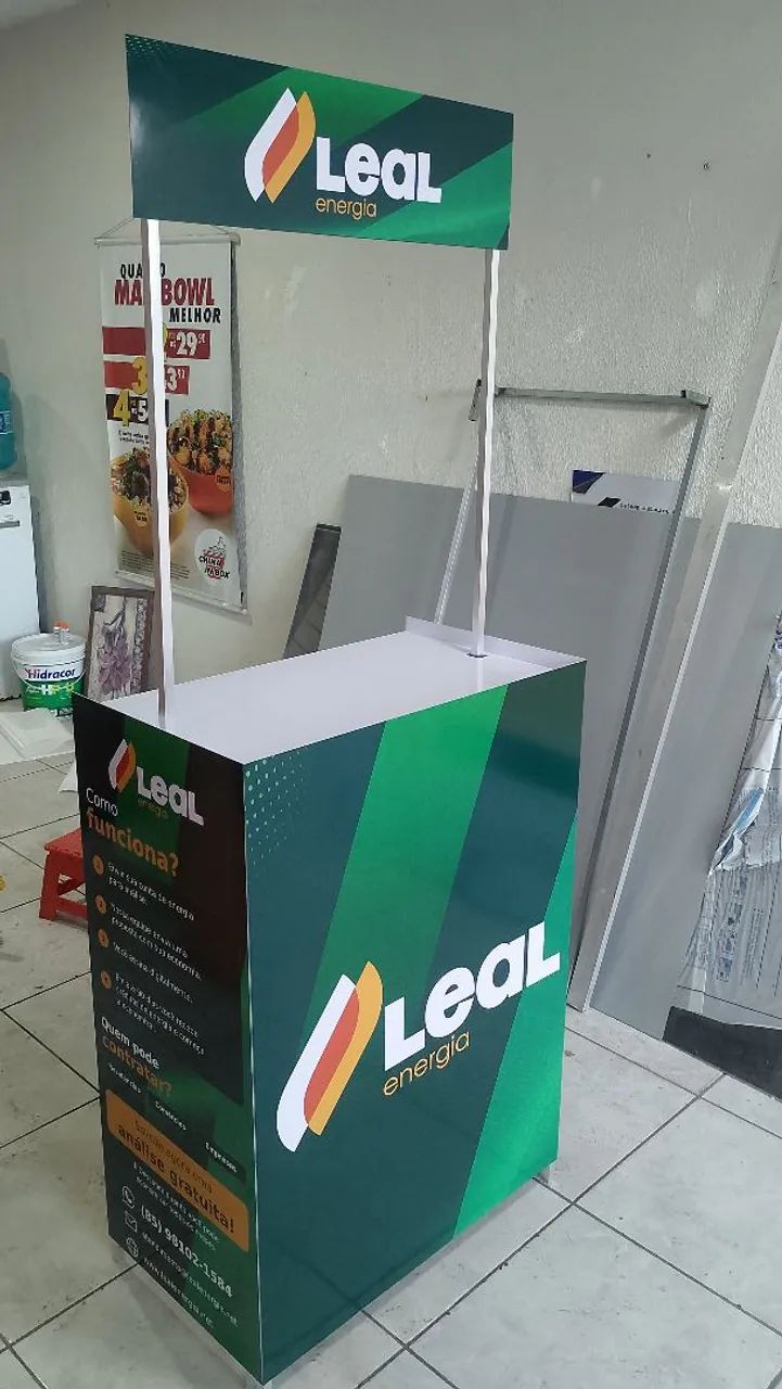 Balcão de degustação desmontável 