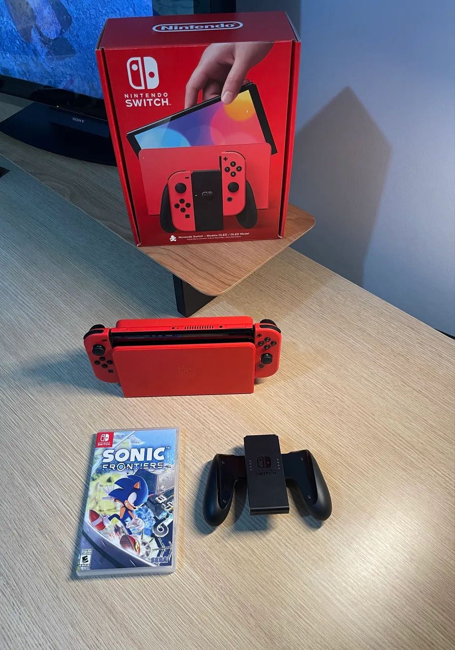 Nintendo Switch Oled - Vermelho - Edição Mário - Foto 4