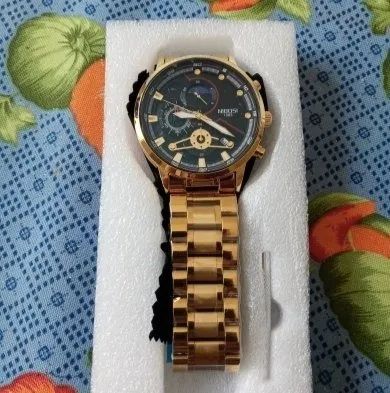 Relógio Nibosi Dourado ORIGINAL - Foto 2