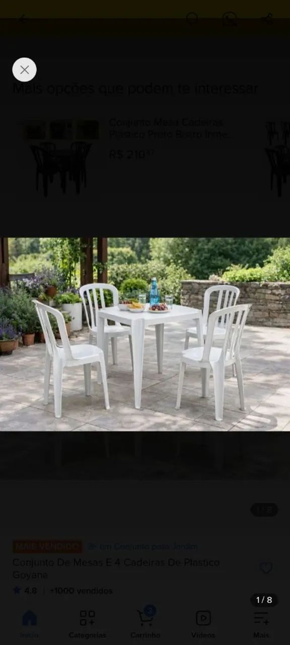 Conjunto  de  Mesa  plástica  - Foto 3